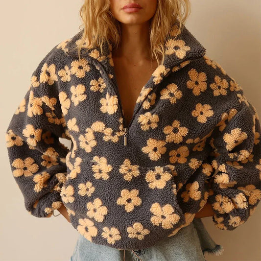 Daisy – fleece warm bloom pullover