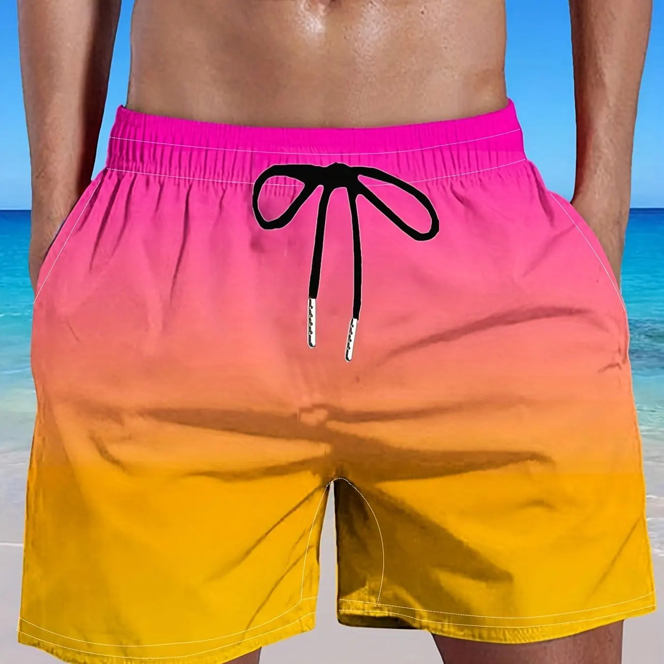 Kai - Sunrise Gradient Beach Shorts