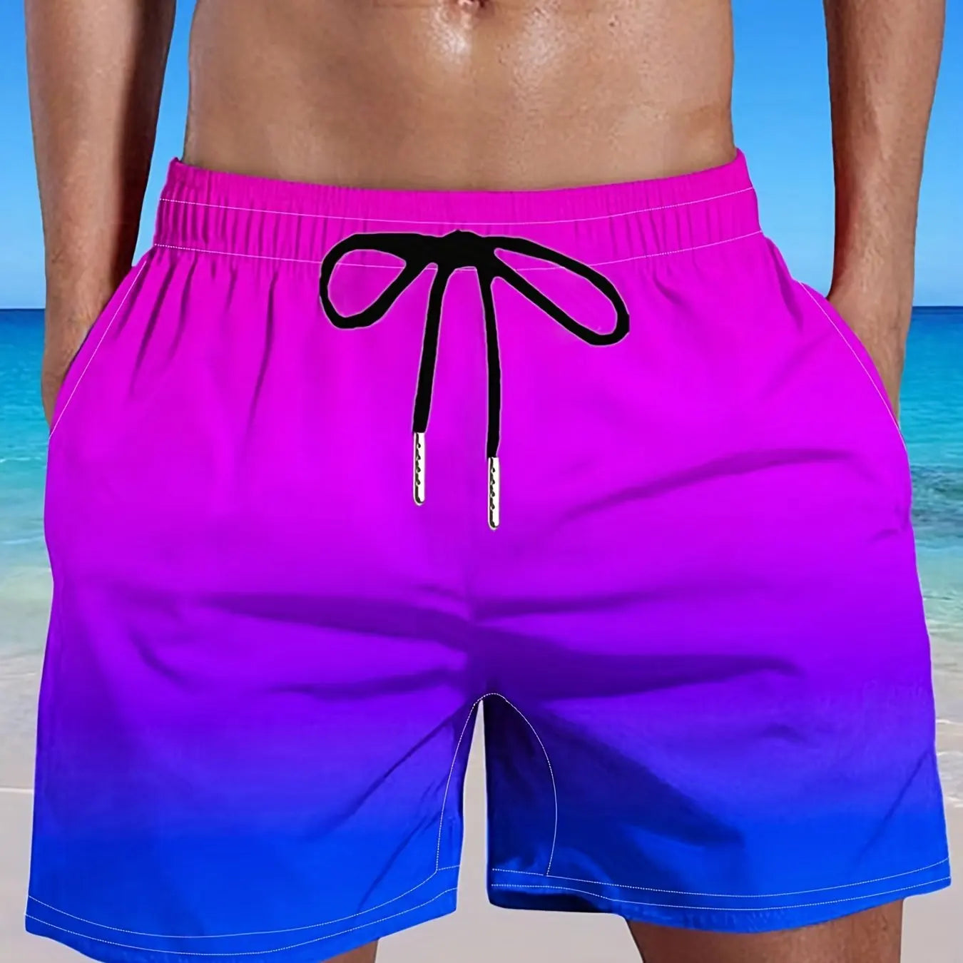 Kai - Sunrise Gradient Beach Shorts