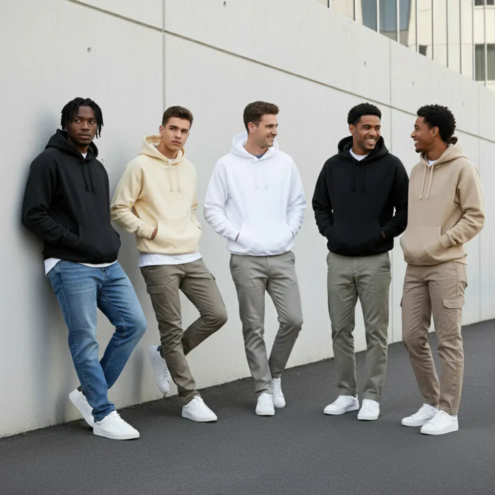 Oversize-hoodie für herren, minimalistische streetwear – herren