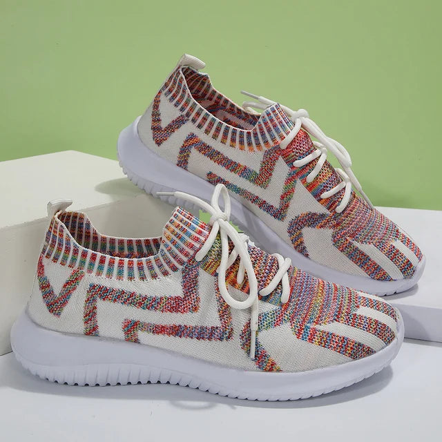 Isabella - Farbenfrohe Muster-Sneakers für Damen