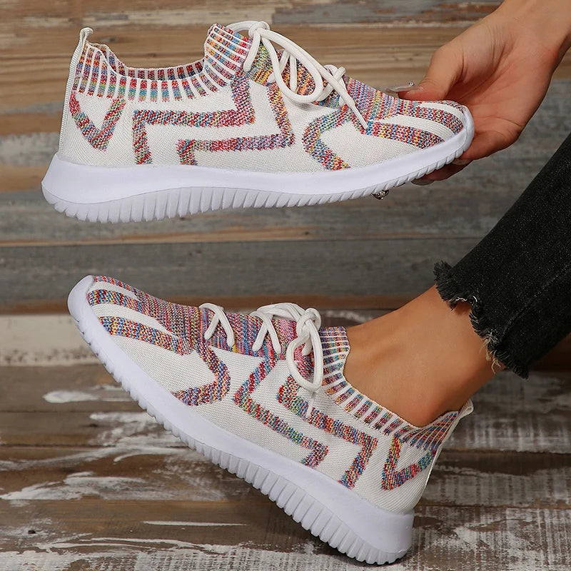 Isabella - Farbenfrohe Muster-Sneakers für Damen