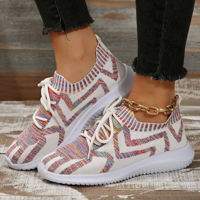 Isabella - Farbenfrohe Muster-Sneakers für Damen