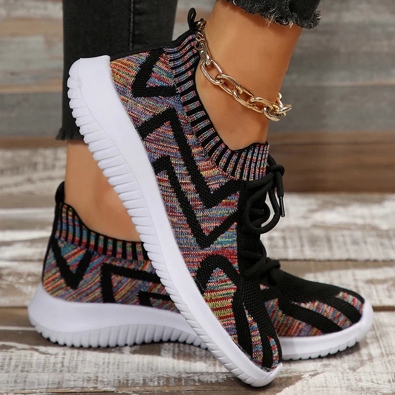 Isabella - Farbenfrohe Muster-Sneakers für Damen