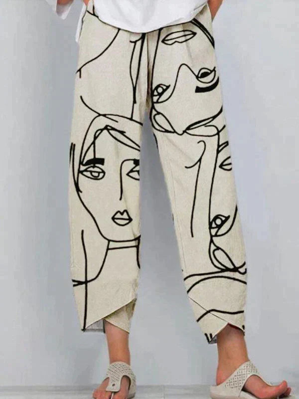 Nahia - lässige und stylische leinen hose