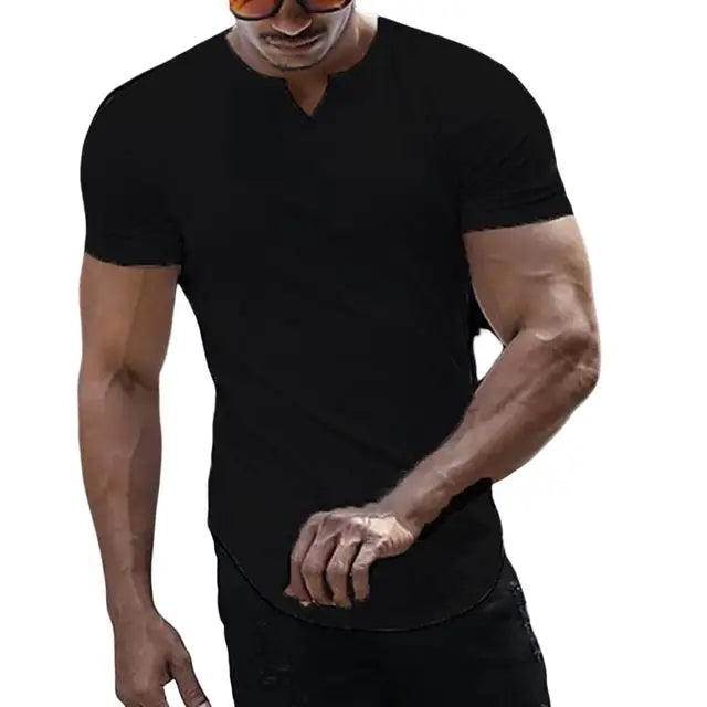 Fabian - Dunkelblaues Muskelshirt