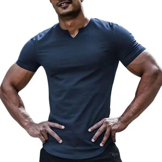 Fabian - Dunkelblaues Muskelshirt