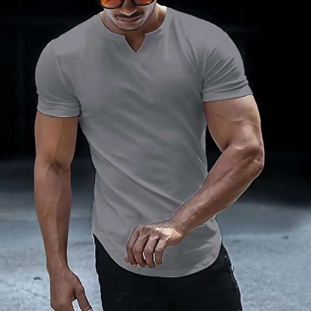 Fabian - Dunkelblaues Muskelshirt