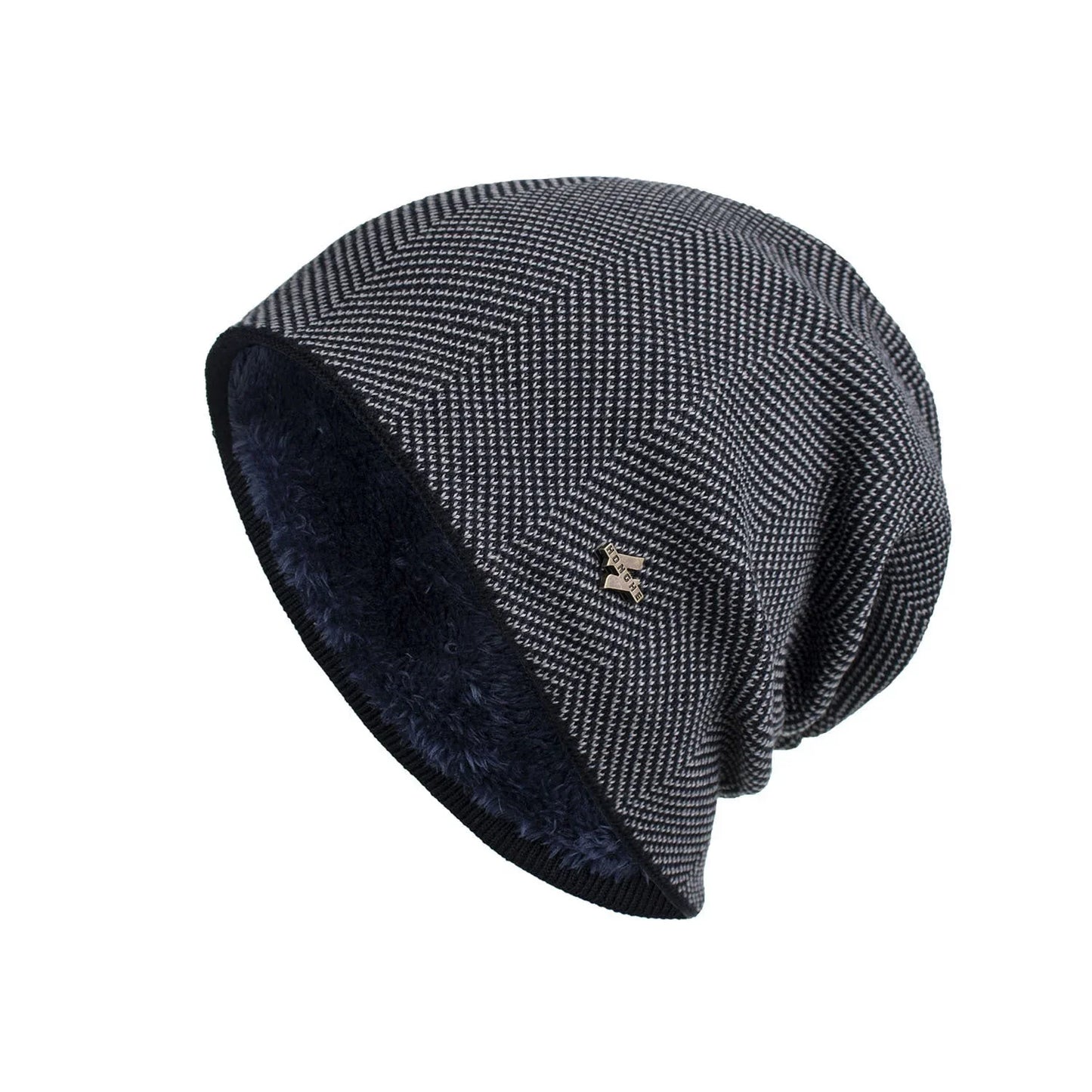 Warme Fleece-Mütze Braun - Milo