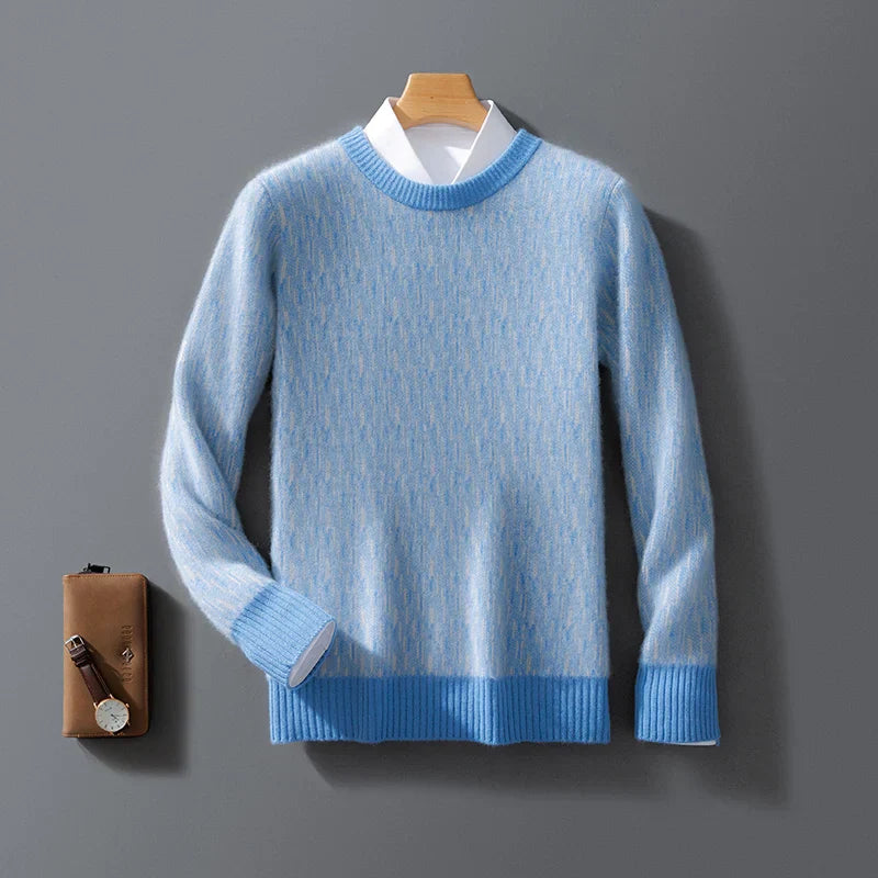 Kaschmir hellblauer pullover - Elise