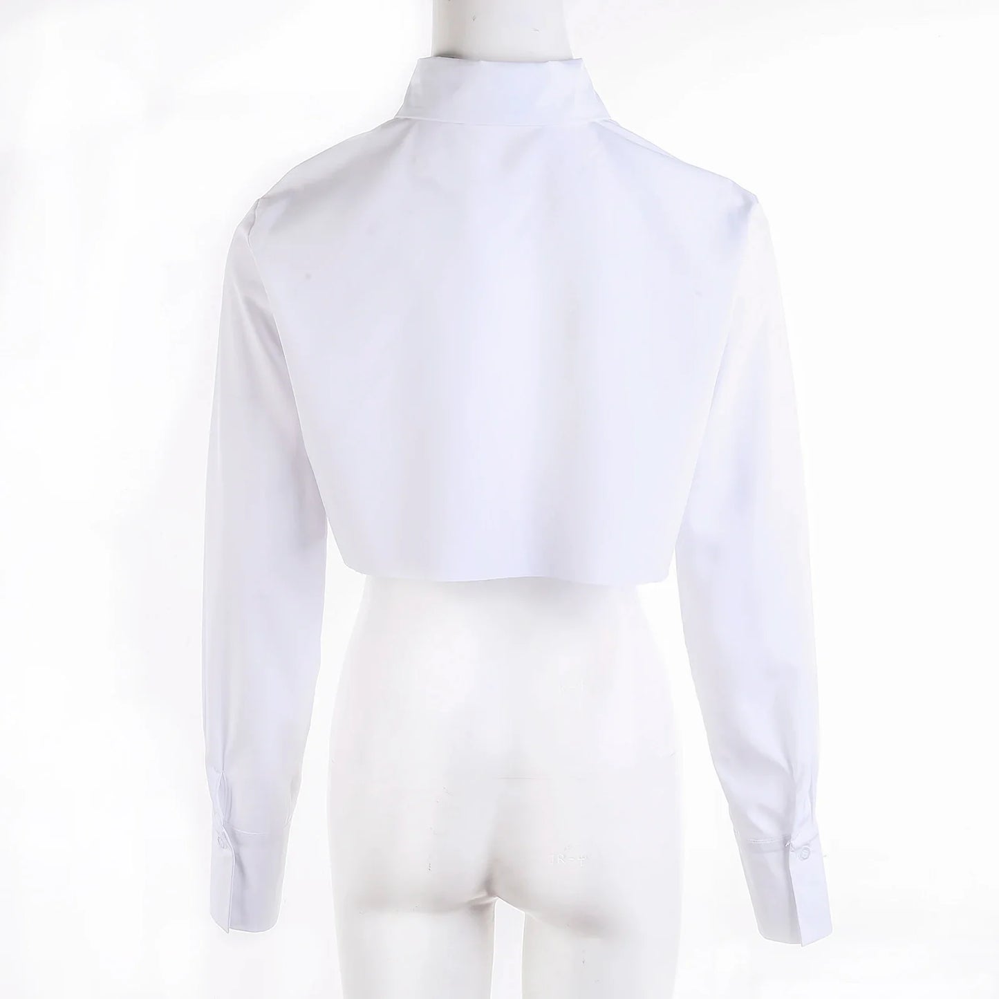 Weißes Cropped Shirt - Lara