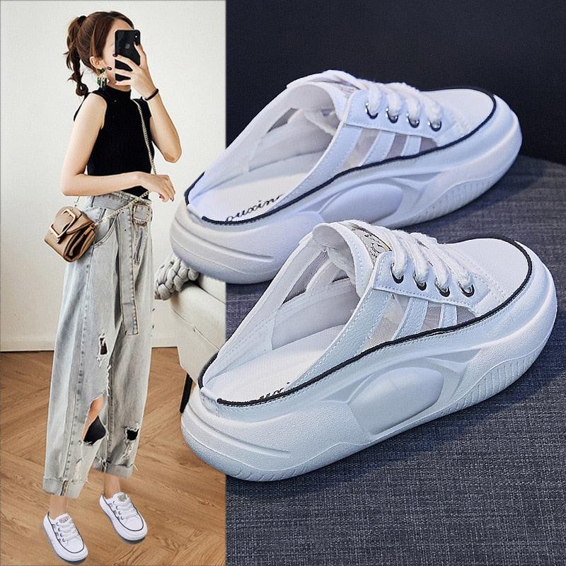 Lena – Rote Leichte Orthopädische Slippers