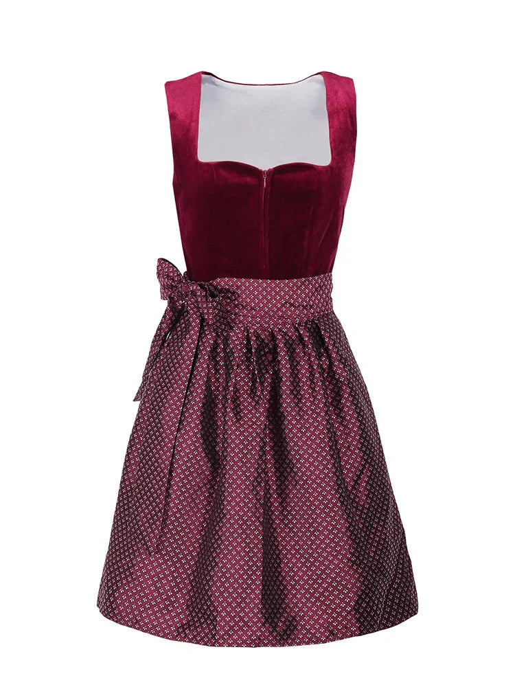 Ripley | dirndl kleid mit samtmieder und glanzrock für frauen
