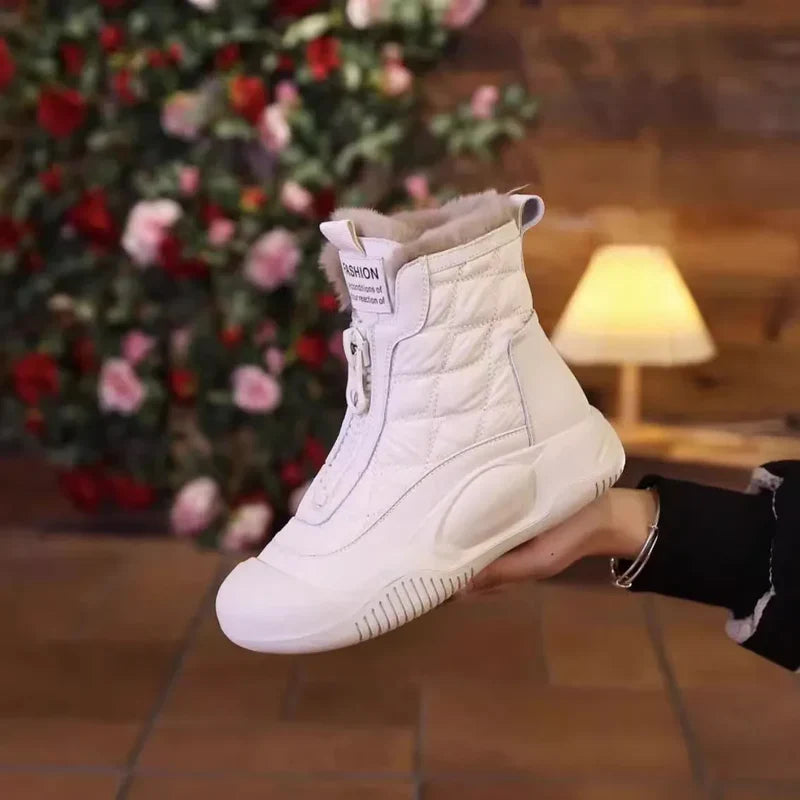 Wasserdichte Schnürstiefel Weiß - Stella