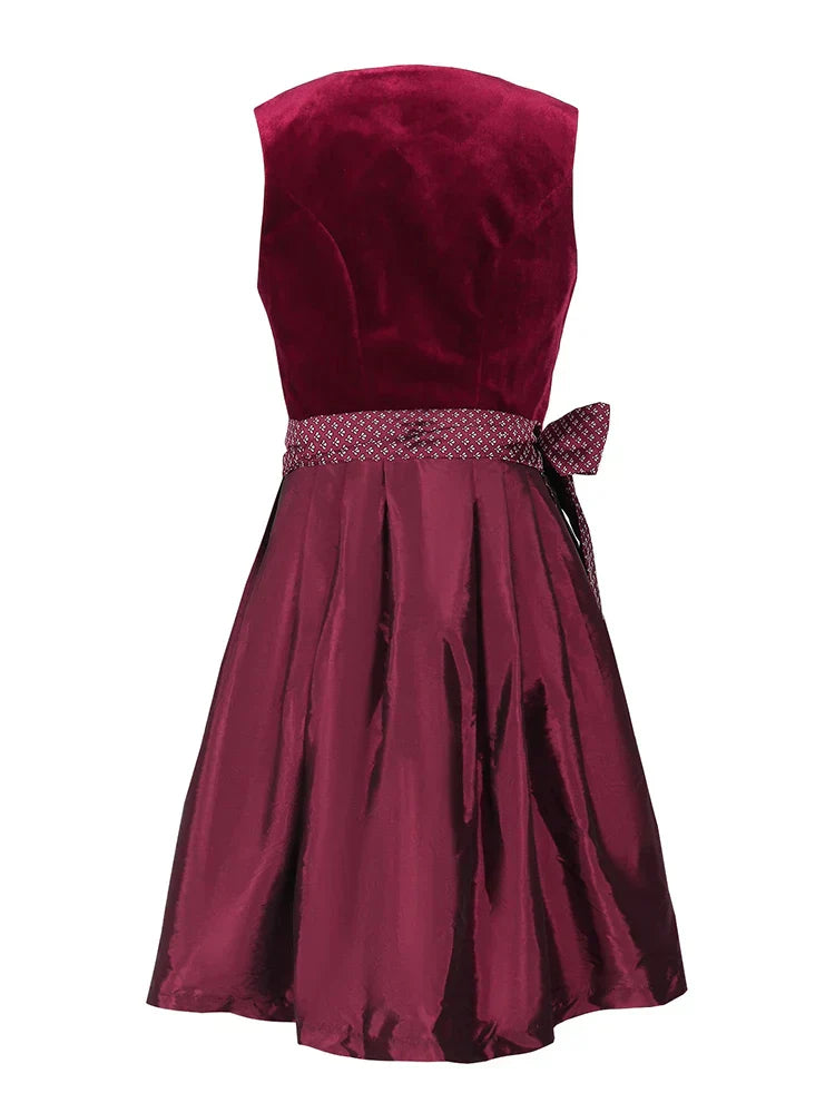 Ripley | dirndl kleid mit samtmieder und glanzrock für frauen