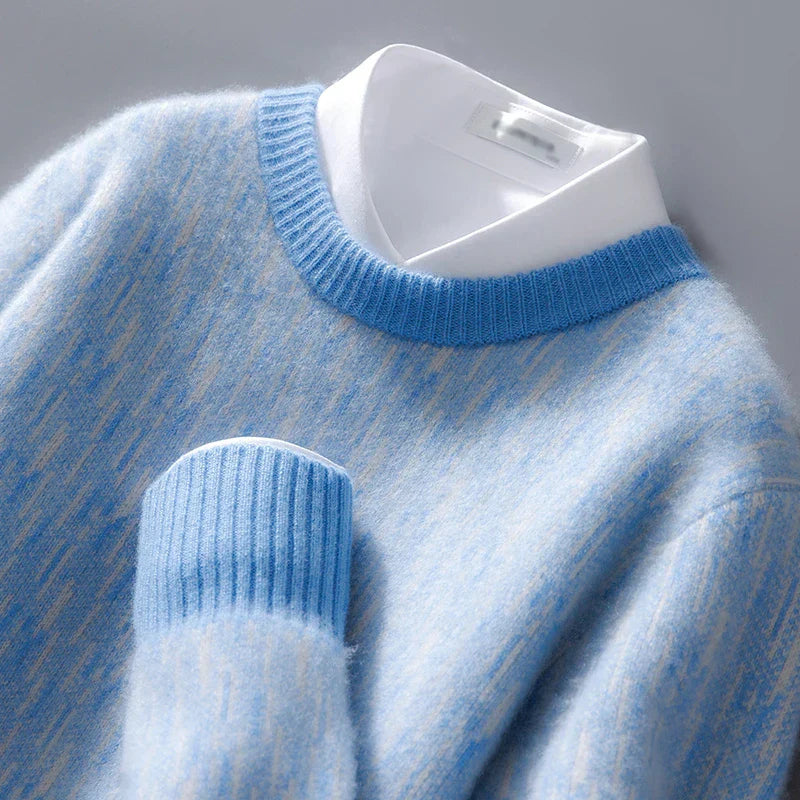 Kaschmir hellblauer pullover - Elise