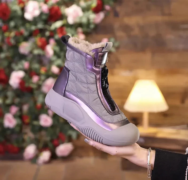 Wasserdichte Schnürstiefel Weiß - Stella