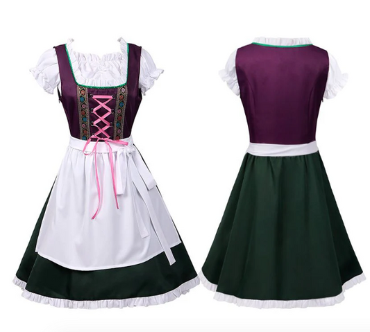 Perpetua | dirndl kleid mit kontrastmieder und schleifenakzent für frauen