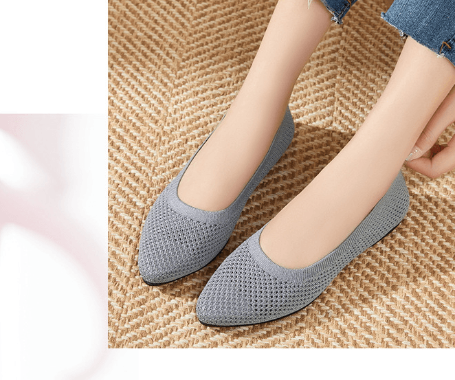 Sophie - Graue Orthopädische Ballerinas