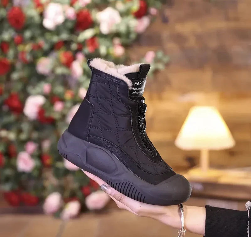 Wasserdichte Schnürstiefel Weiß - Stella