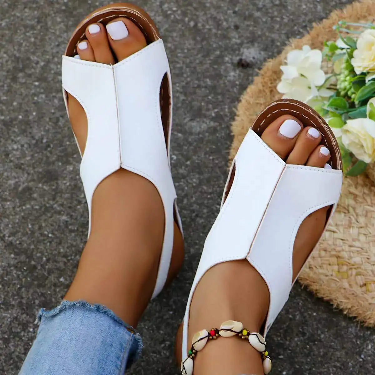 Zoey - Schwarze Damen-Sandalen