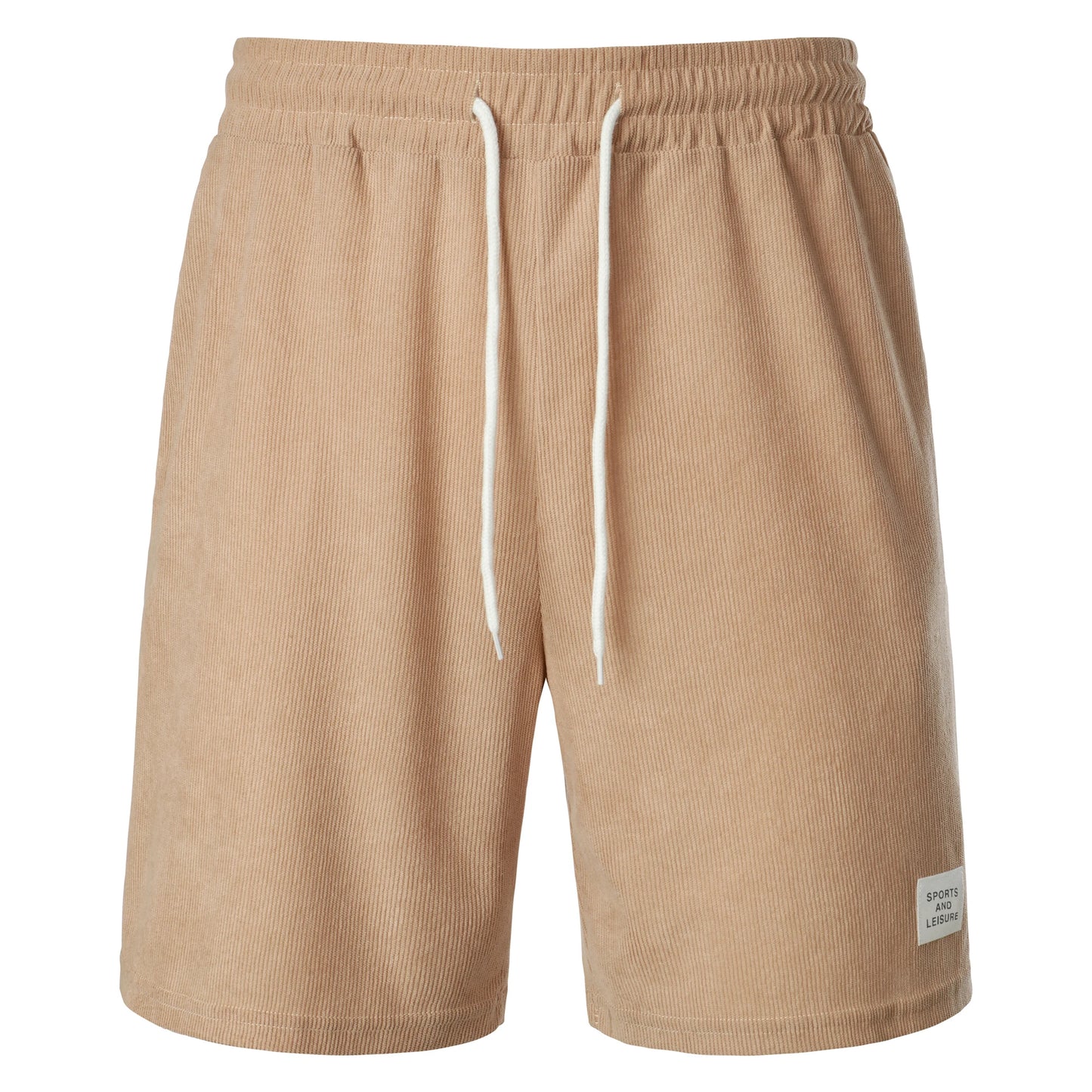 Leo - Schwarze Cord-Shorts mit Schnürung
