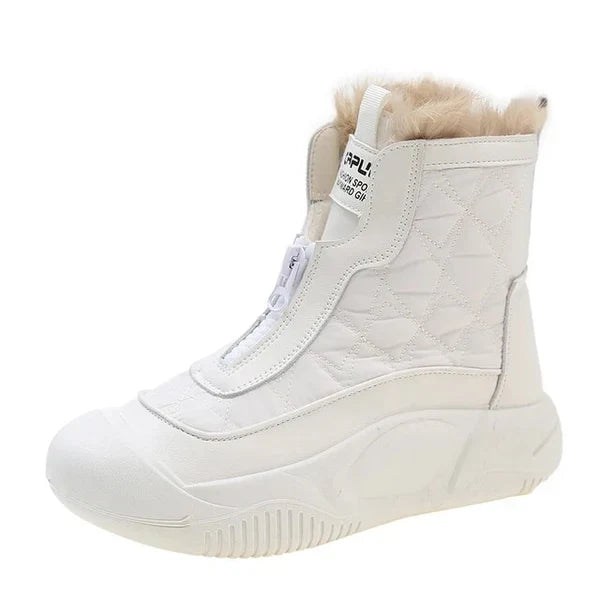Wasserdichte Schnürstiefel Weiß - Stella