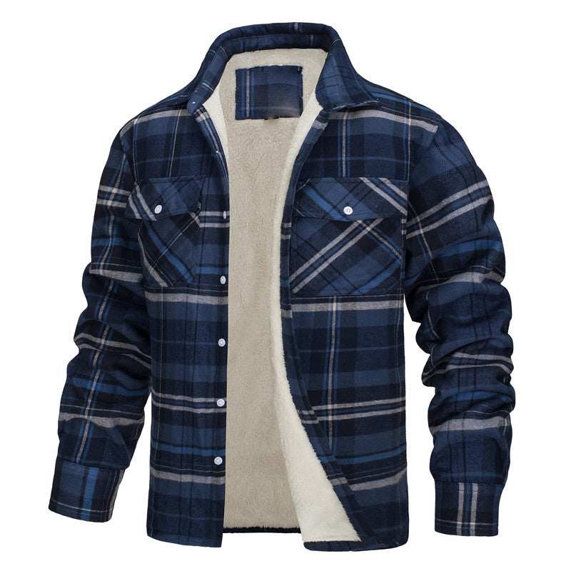 Schwarze Zeitlose Herrenjacke mit Streifen – Leo