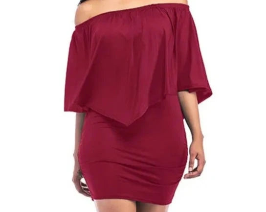 Mia - Bordeaux Partykleid
