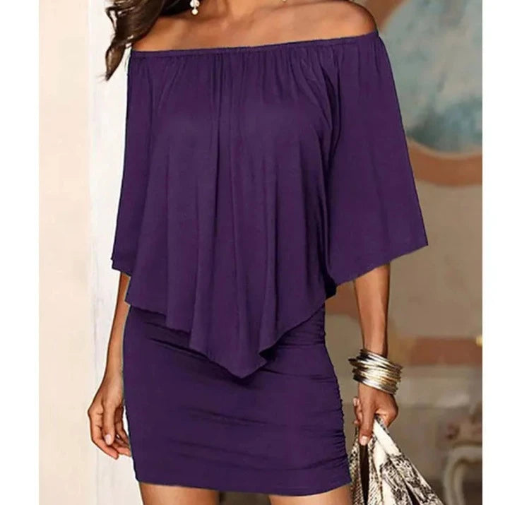 Mia - Bordeaux Partykleid
