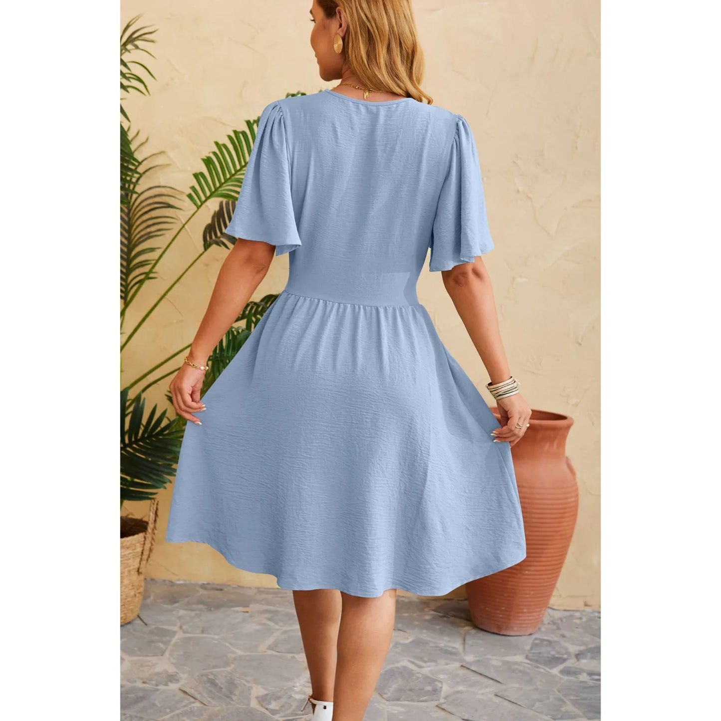 Eva - Mintgrünes Wickelkleid