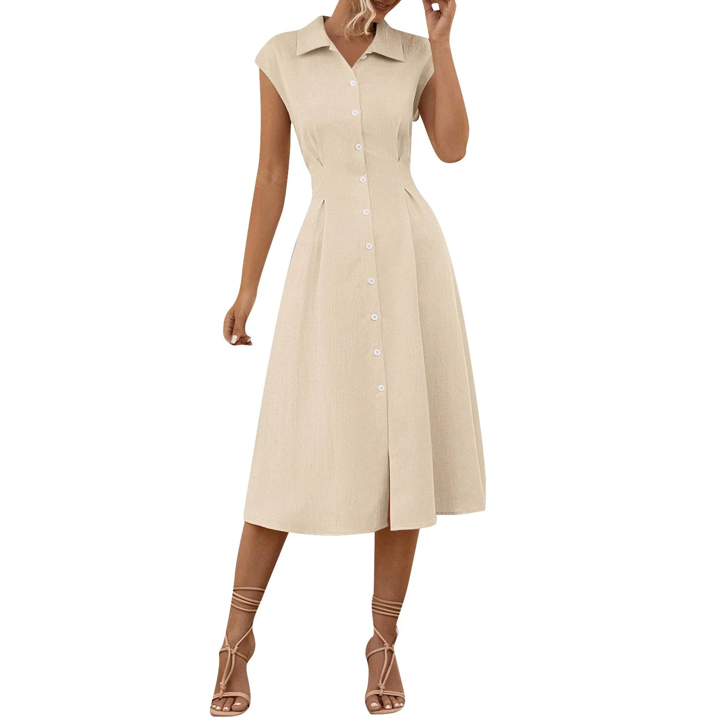 Nora - Schwarzes Hemdkleid