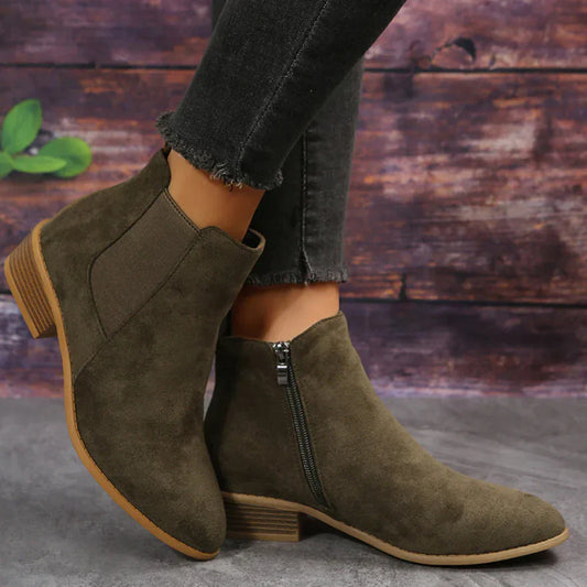 Elegante damen-ankle-boots mit reißverschluss – damen