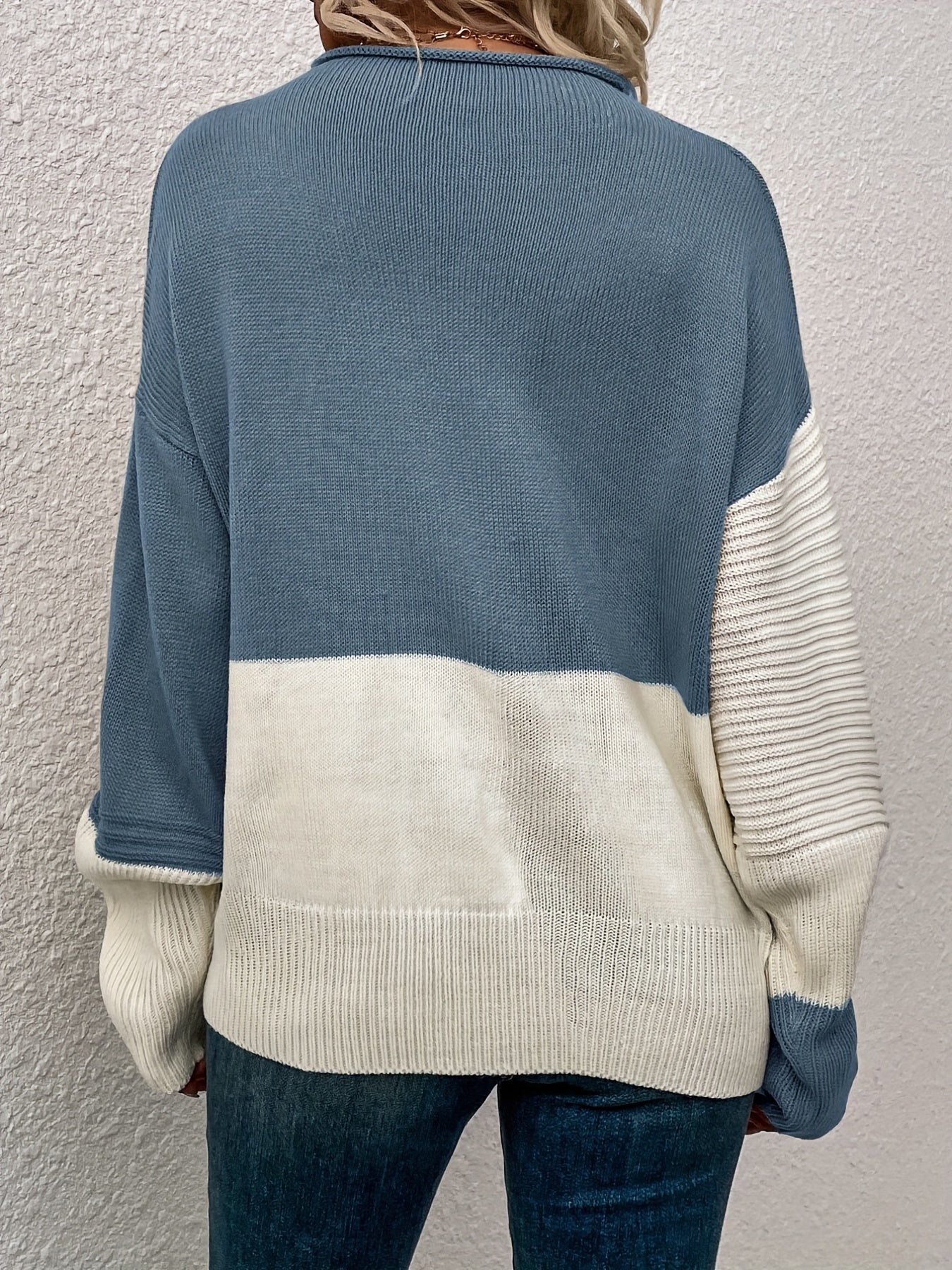 Weißer Oversize Pullover – Mila