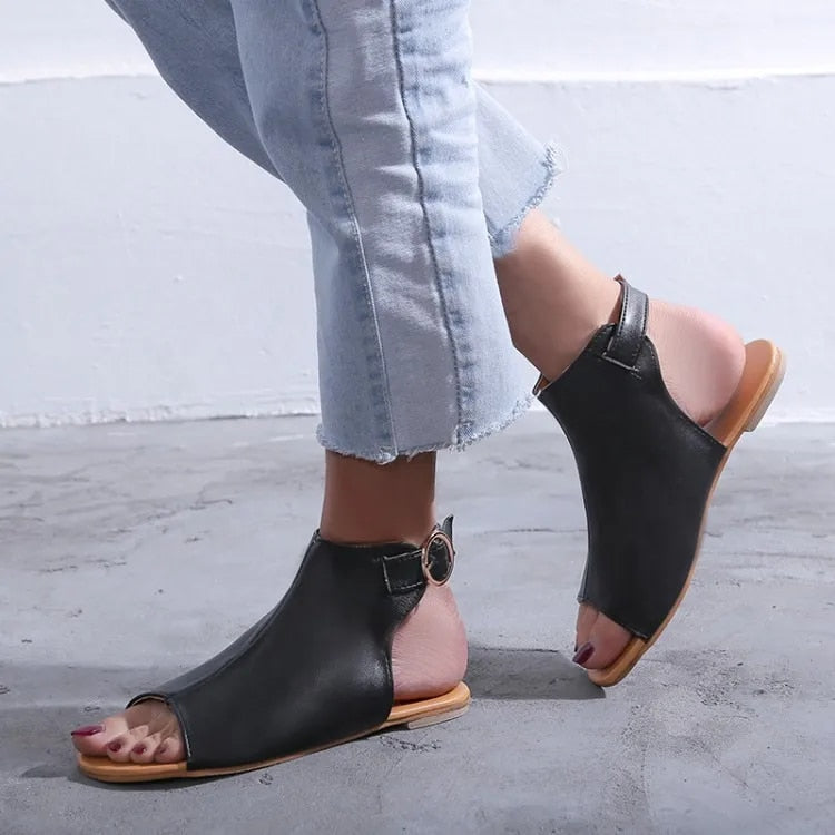 Schwarz Sandalen- Cara