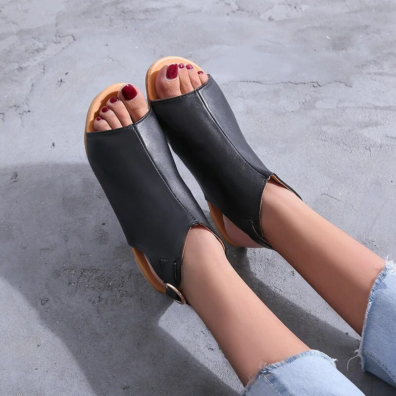 Schwarz Sandalen- Cara