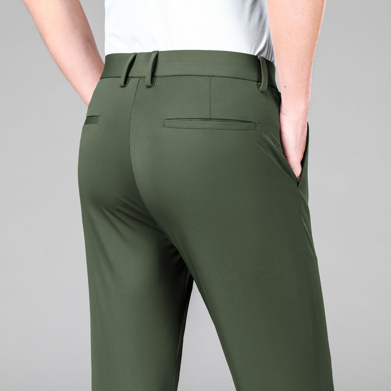 Slim Fit Hose Armeegrün - Leon