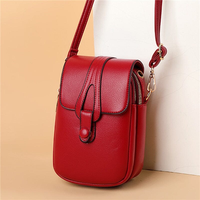 Mila - Klassische schwarze Bucket Crossbody