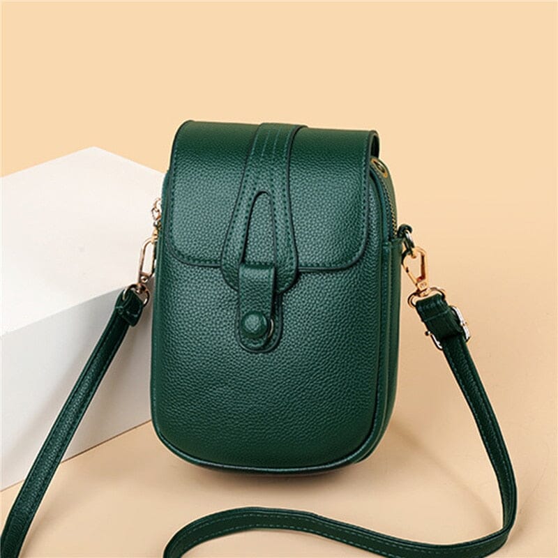 Mila - Klassische schwarze Bucket Crossbody