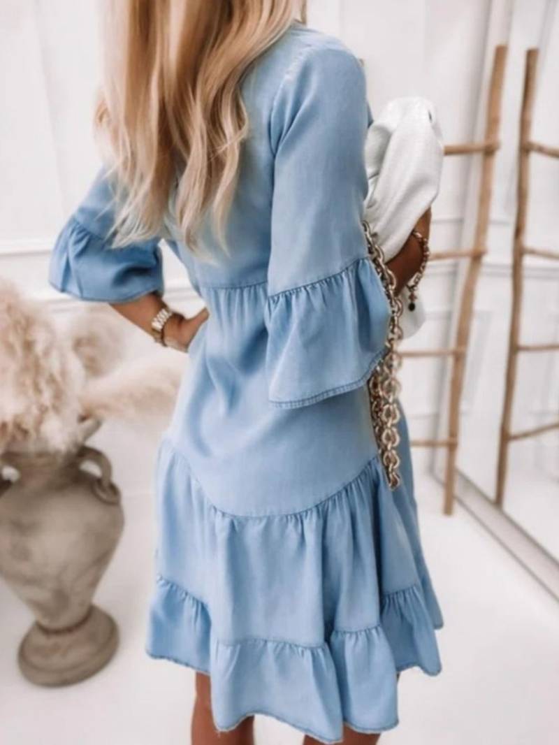 Clara - Blaues Sommerkleid