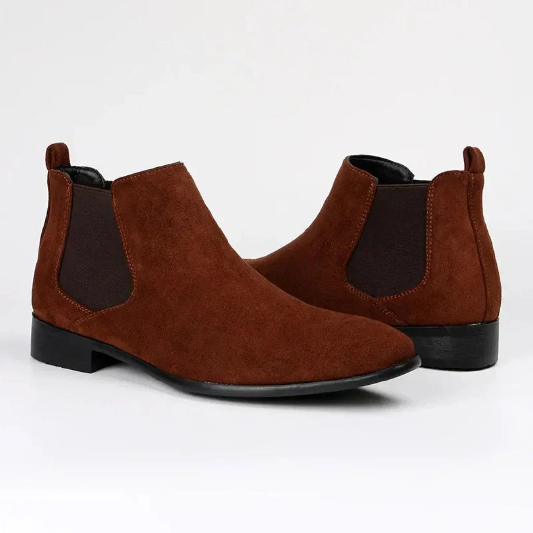 Klassische spitze slip-on-stiefel – herren