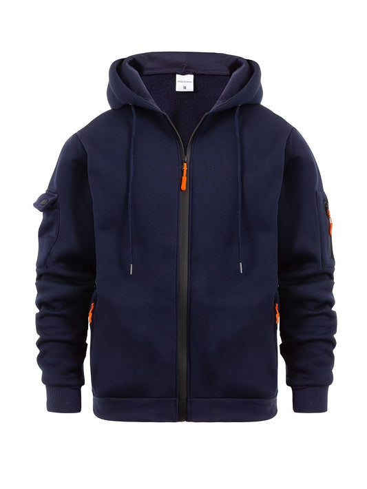 Beige Übergangsjacke mit Kapuze - Lukas