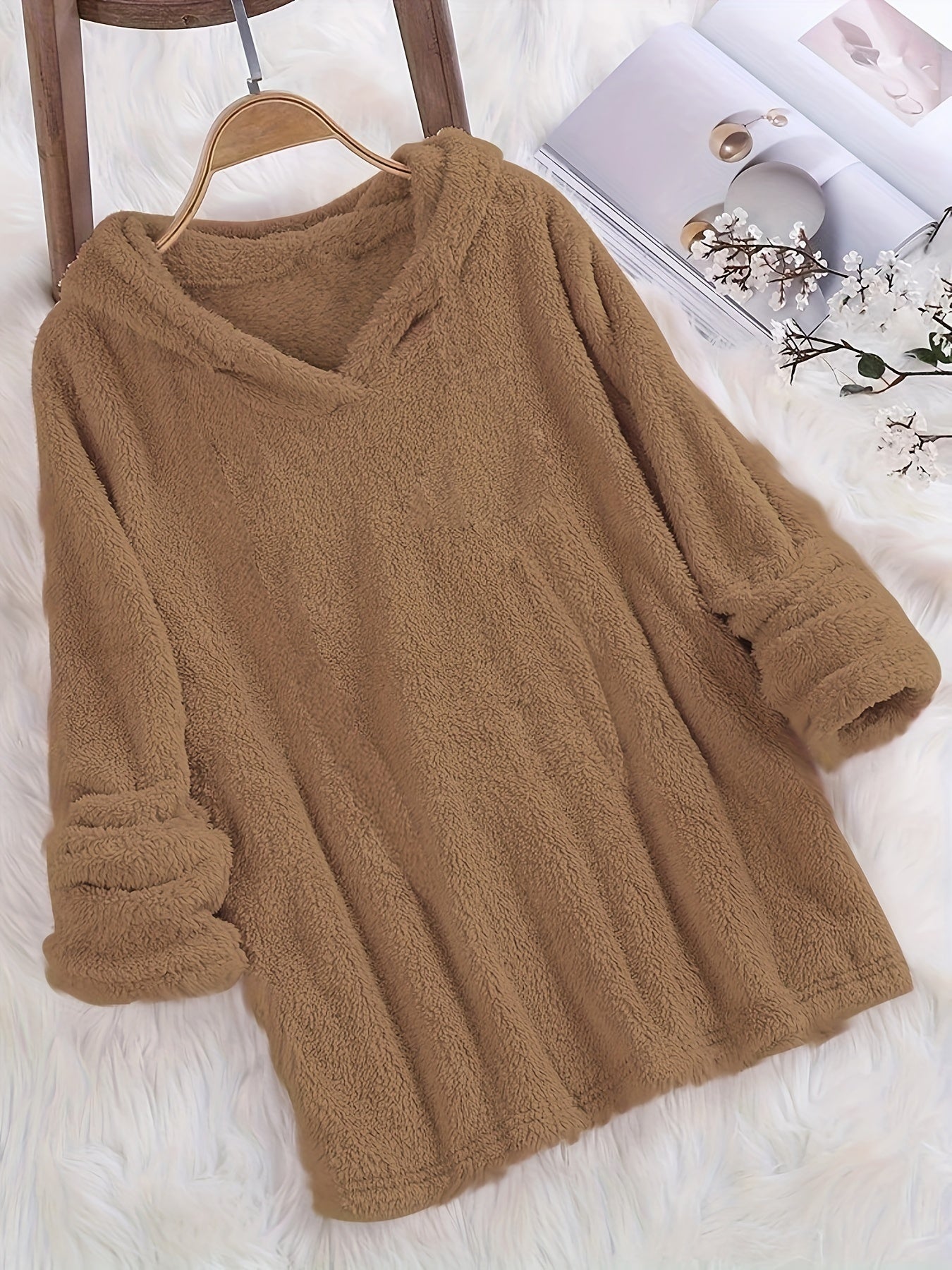 Kapuzenpullover Rosa - Kuscheliger Fleece-Hoodie