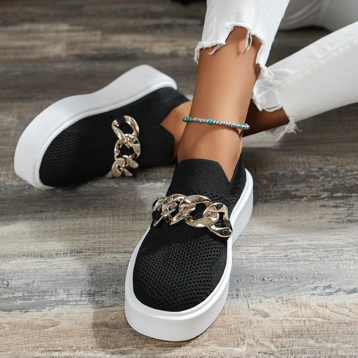 Lena - Bequeme Beige Loafers