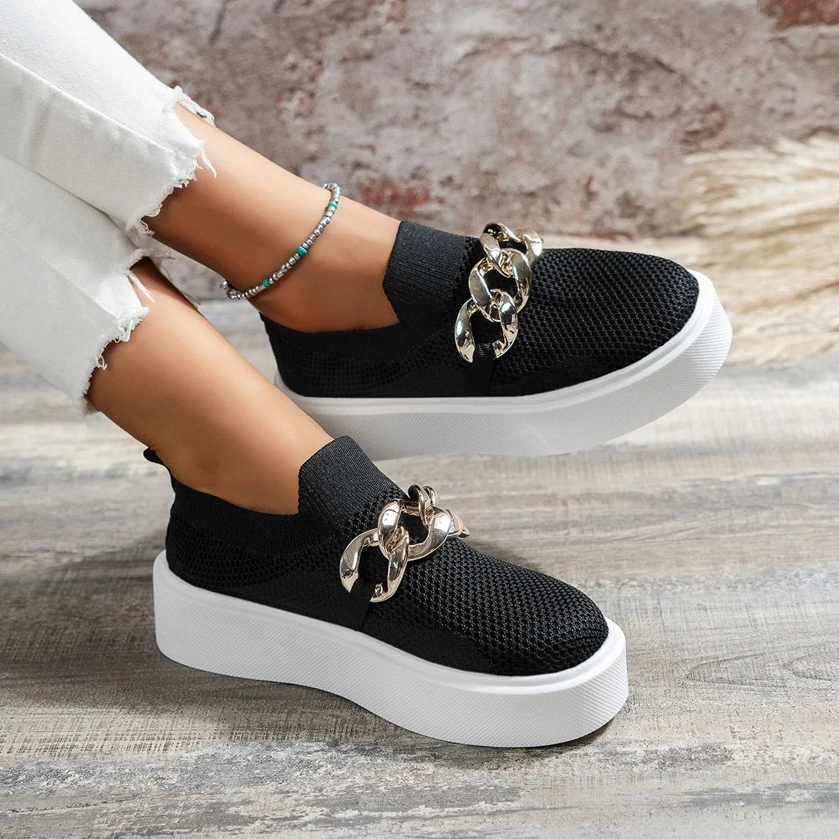 Lena - Bequeme Beige Loafers