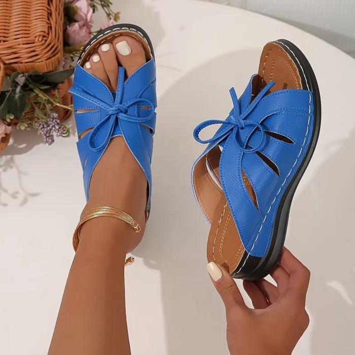 Mia – Weiße Plateausandalen