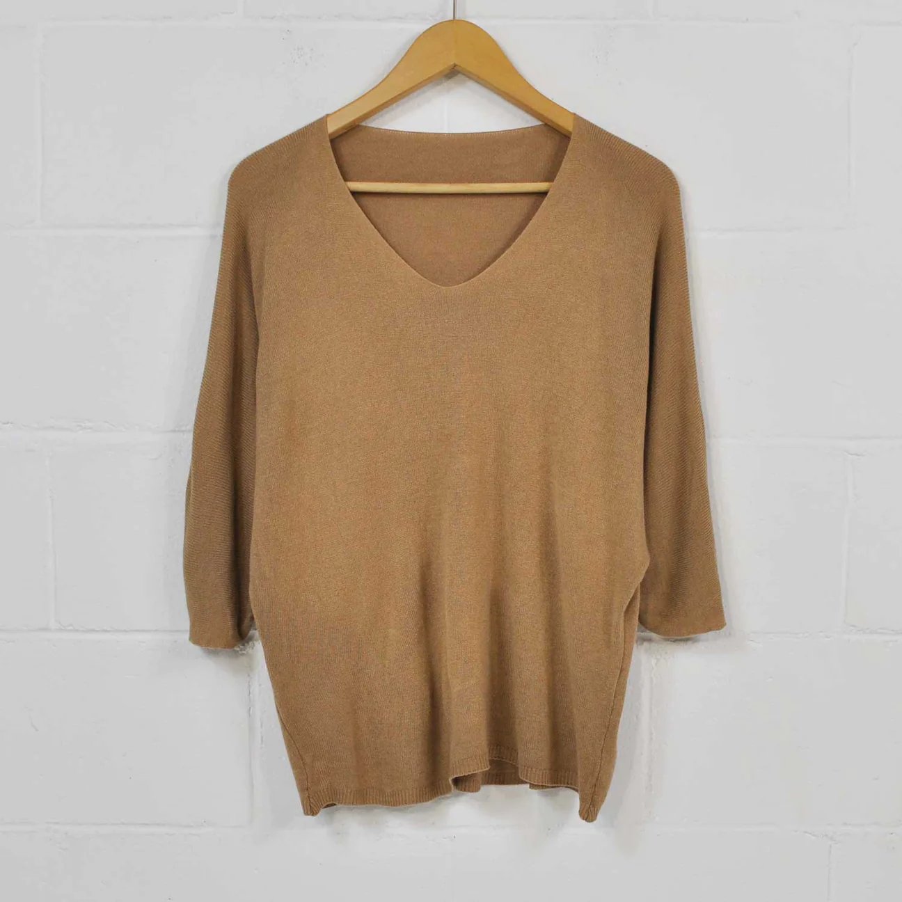 Elena - Blaue Cashmere Bluse