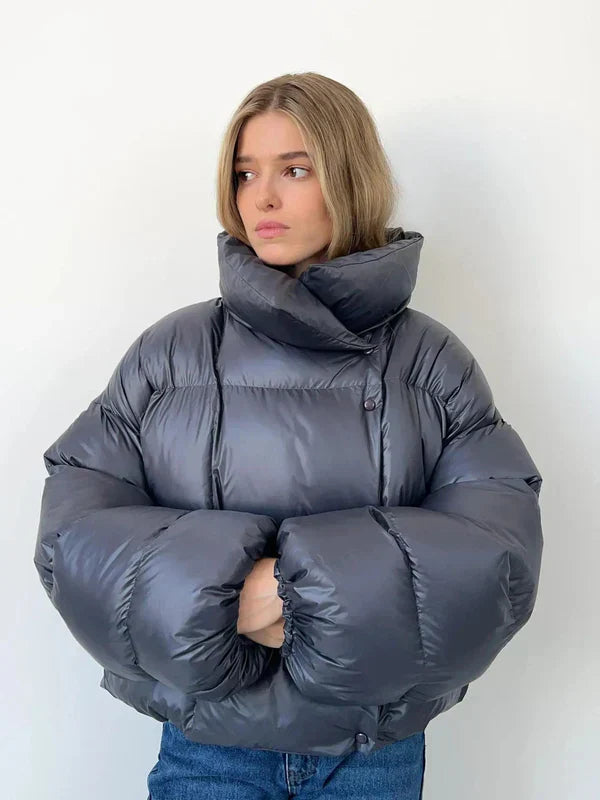 Leonore – stilvolle pufferjacke mit kapuze und wärmeschutz