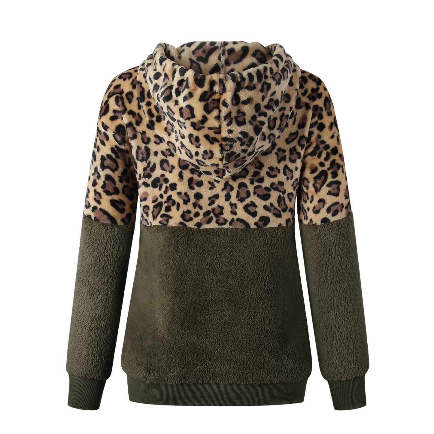 Teddy Pullover - extrem warmer und kuscheliger hoodie mit stylischem leopardenmuster für den frühling