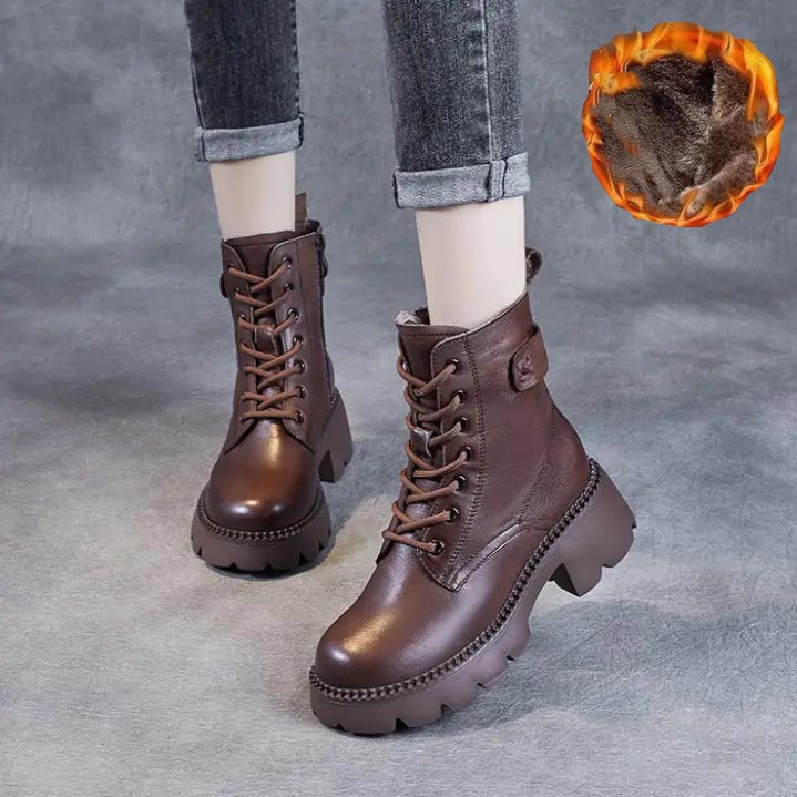 Orthopädische Winterstiefel Braun - Paul